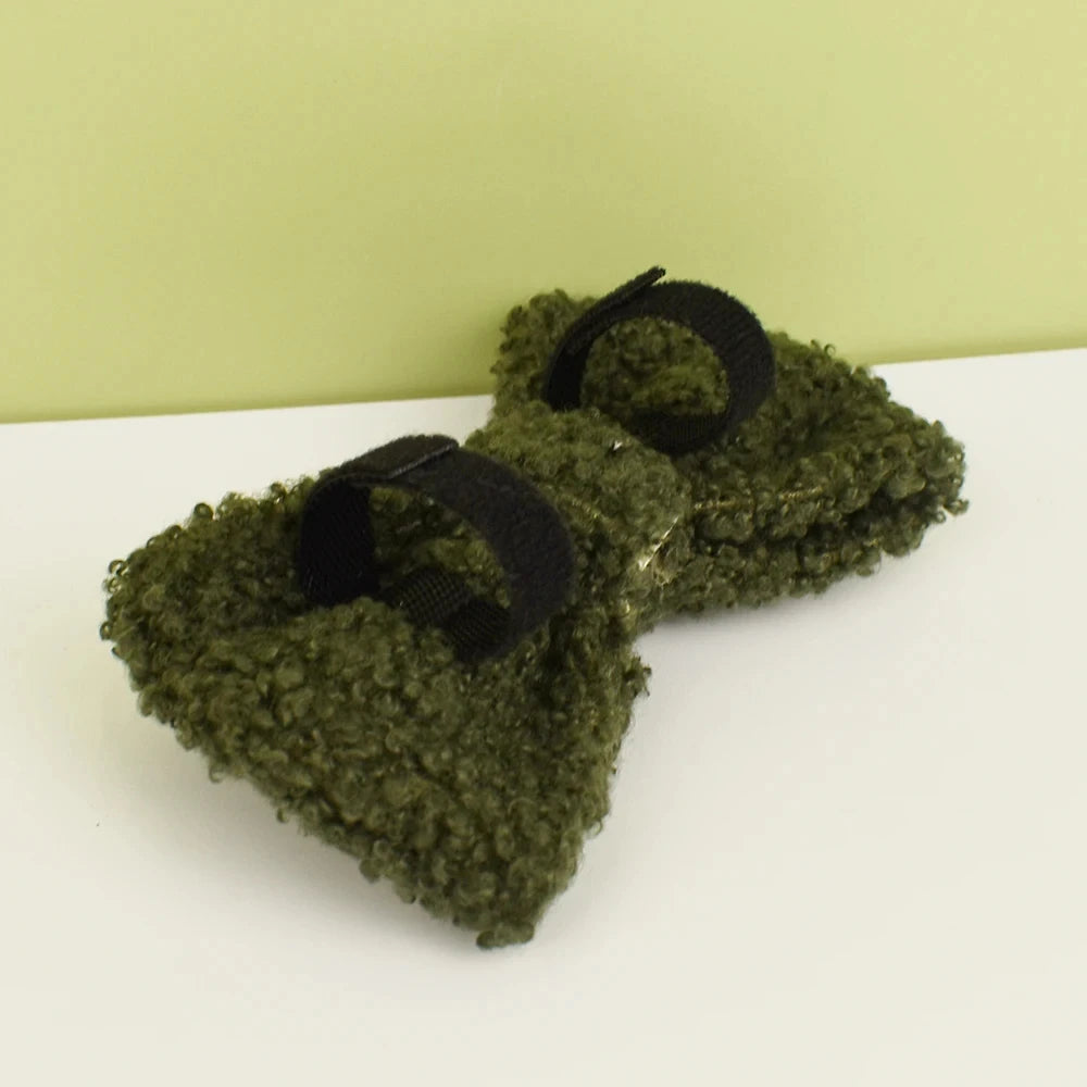 Dark Green Teddy Pet Harness And Leash Set