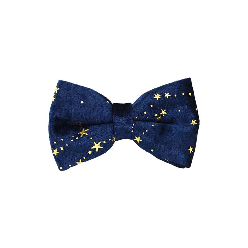 Navy Blue Star Dog Set - Custom Name Tag