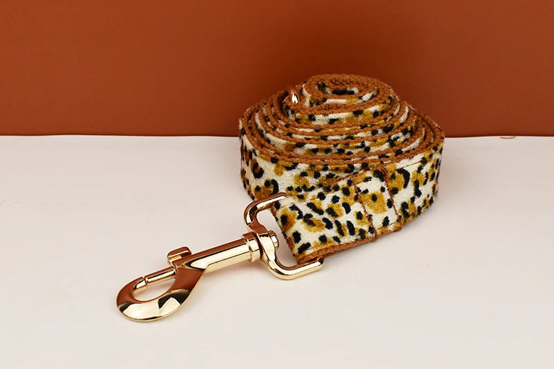 Leopard Print - Pet Collar Leashes & Harness Set