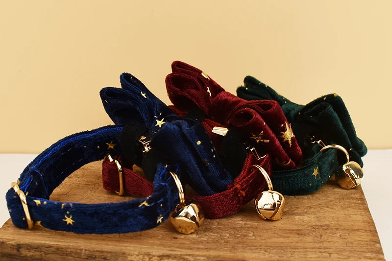 Personalized Velvet Collar with Custom Name for Cats. Soft, Stylish & Comfortable