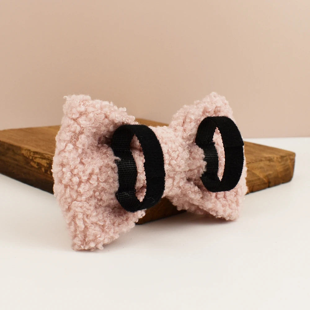 Pink Teddy Pet Collar Set With Custom Engraving