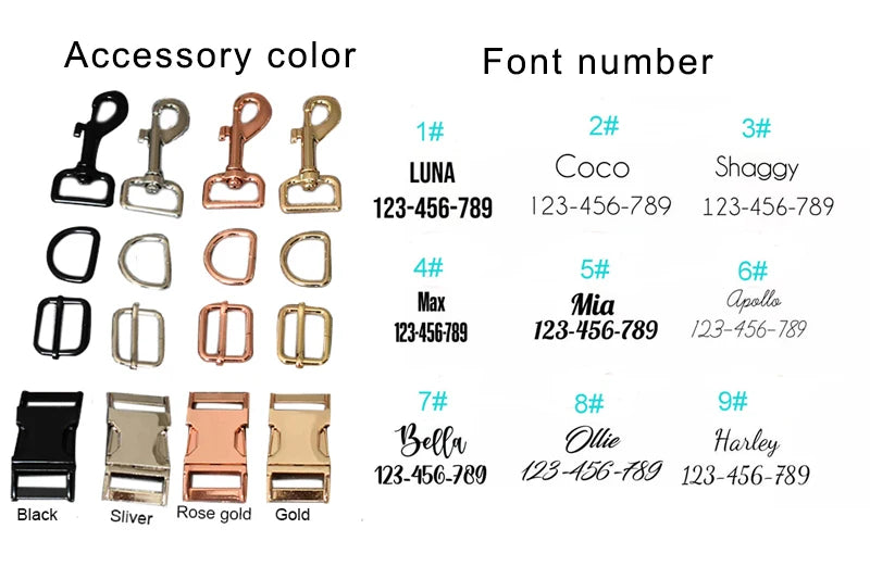 Personalized Pet Collar Set