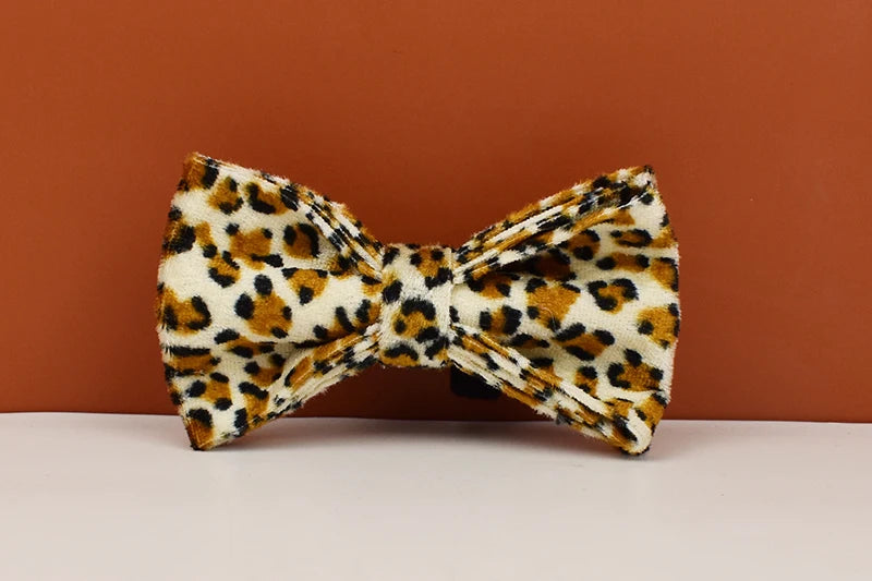 Leopard Print  - Pet Collar Leashes & Harness Set