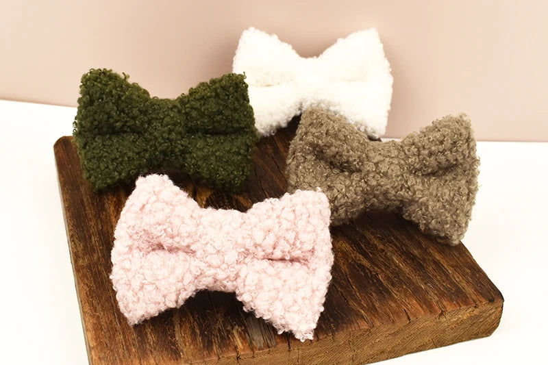 Teddy Fur Cat Collar With Bell Accessory - Custom Name Engraving